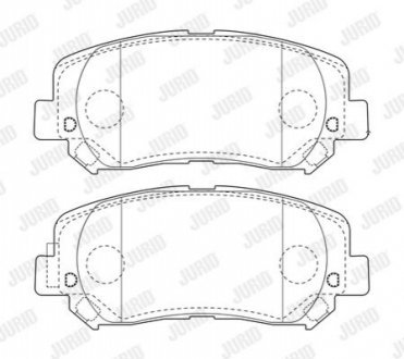 KLOCKI HAM./PRZ/ JEEP CHEROKEE 2,0CRD 14 - Jurid 573787J