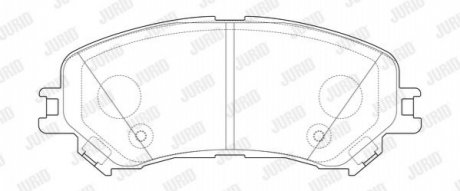 Гальмівні колодки пер. Gr. Scenic IV/Megane IV 15- (SUMITOMO) Jurid 573673J