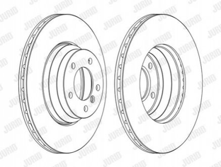 TARCZA HAM./PRZ/ BMW 3 E90 05- @330X24 Jurid 562395JC-1