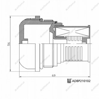 FILTR HYDRAULICZNY, HALDEX SEAT Blue Print ADBP210102