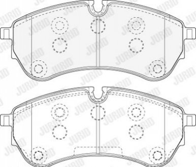 KLOCKI HAM./PRZ/ VW CRAFTER 2,0TDI 17- Jurid 573831J