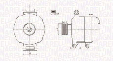 ALTERNATOR MINI MINI Magneti Marelli 063731869010