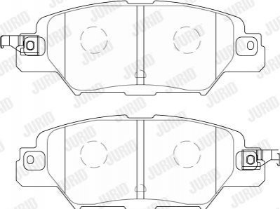 Гальмівні колодки зад. Mazda CX5 (Akebono) Jurid 573858J
