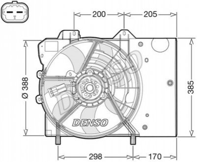 Elektrowentylator DS3 09-.. DENSO DER21024