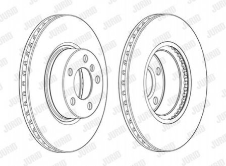 Гальмівний диск пер. BMW X3 (F25)/X4 (F26) 10-18 (328*73,1) Jurid 562891JC-1