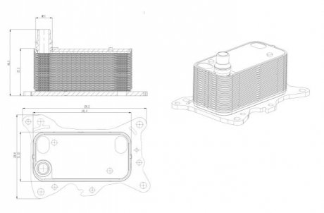 Chlodnica oleju, olej silnikowy NRF 31835