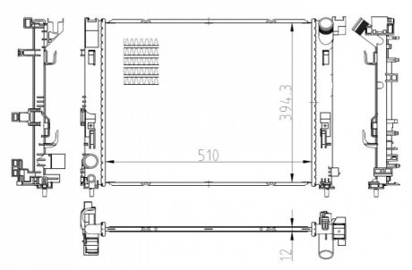CHЈODNICA SILNIKA NISSAN NRF 550038