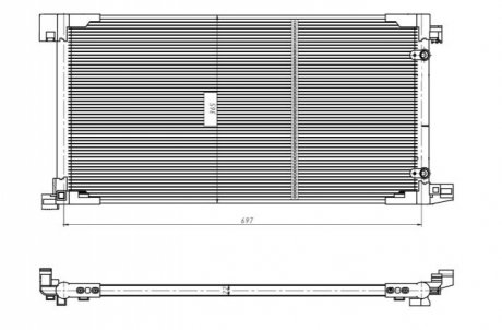 Skraplacz, klimatyzacja NRF 350449