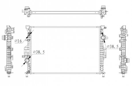 CHЈODNICA SILNIKA FORD NRF 550006