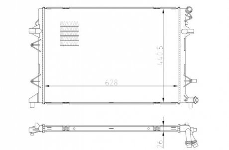 CHЈODNICA SILNIKA VW NRF 550089