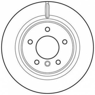 Гальмівний диск зад. BMW 1 (E82/E88) 06-13 (300*76) компл. 2шт Jurid 562786JC