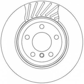 Гальмівний диск зад. BMW X3 (E83) 03- 11 (320*79,5) компл. 2шт Jurid 562327JC