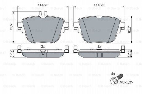 KLOCKI HAM. DB CLS-KLASA /C257/ 18- BOSCH 0 986 424 859