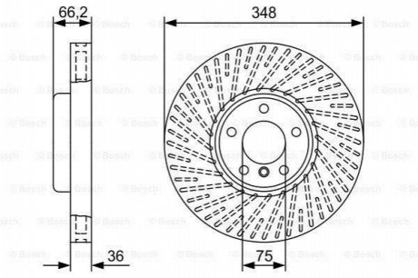 TARCZA HAM. BMW 5 /F10/ 2.0 D 11- BOSCH 0 986 479 W19 (фото 1)