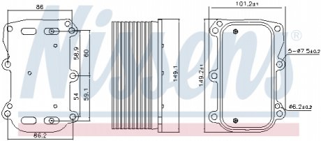 Радіатор масла NISSENS Nissens A/S 90876
