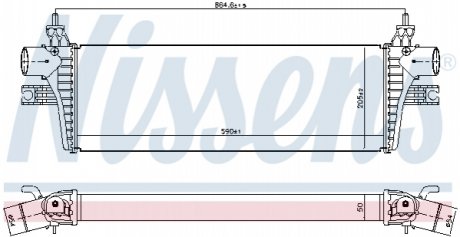 INTERCOOLER TOYOTA Nissens A/S 961169 (фото 1)