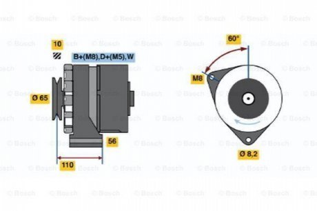 Генератор BOSCH 0 986 034 500