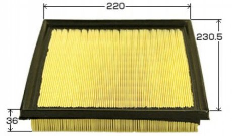Фильтр воздушный двигателя JS Asakashi A2701