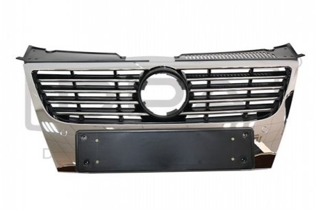 Radiator grille with chromed trim strips, without emblem DPA 88531773502