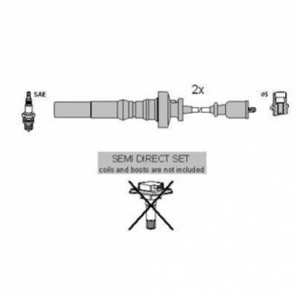 Комплект проводов зажигания HITACHI 134619