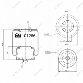 PODUSZKA POWIETRZNA DB VARIO 96- BILSTEIN FEBI 101266
