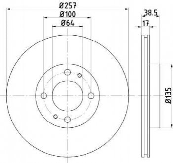 TARCZA HAM. CITROEN P. C-ZERO 10- Textar 92282503