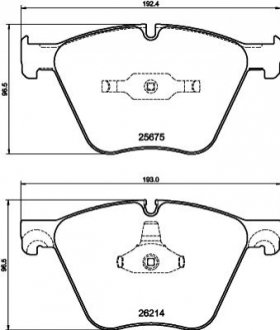 KLOCKI HAM. BMW P. 7 4,4 08-15 Textar 2567501