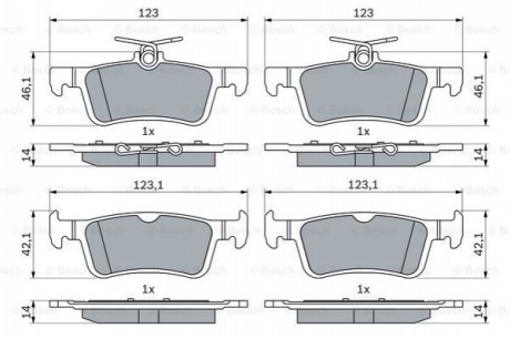 KLOCKI HAM. FORD FIESTA 1.0 19- BOSCH 0 986 424 866 (фото 1)