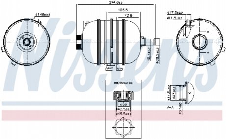Бачок розширювальний NISSENS Nissens A/S 996126