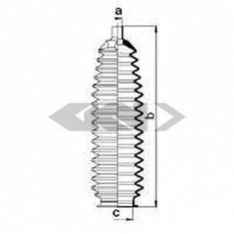 Пильовик рульового механізма (Spidan) GKN 84053