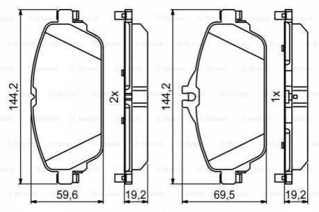 KLOCKI HAM. DB P. W205/S205/W213/C238 1,5-2,2 14- BOSCH 0986494951