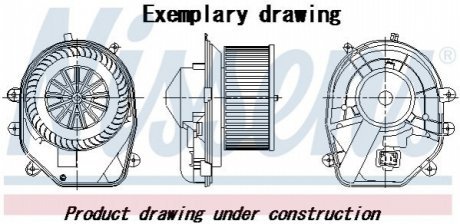 Вентилятор салону FORD TRANSIT (FY) (00-) 2.0 D (вир-во Nissens) Nissens A/S 87446
