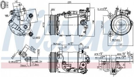 Компрессор BMW 1 F20-F21 (11-) 120 i NISSENS Nissens A/S 890600