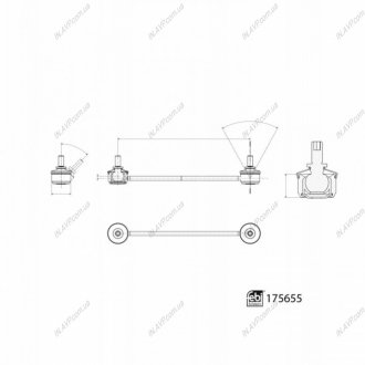 Ќ¤CZNIK STAB. TESLA P. MODEL S 12- LE Z JEDNYM SILNIKIEM BILSTEIN FEBI 175655