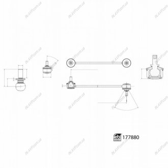 Ќ¤CZNIK STAB. VW P. CRAFTER 16- MAN TGE (11/16-) LE BILSTEIN FEBI 177880