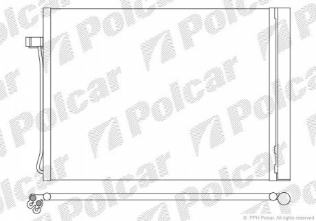 Радіатори кондиціонера POLCAR 2051K8C1 (фото 1)