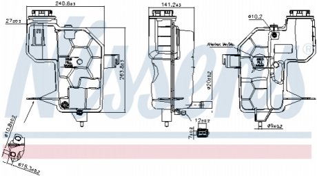 Бачок розширювальний NISSENS Nissens A/S 996242