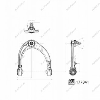 WAHACZ LAND ROVER P. RANGE ROVER 4X4 2,0-5,0 12- PR BILSTEIN FEBI 177841 (фото 1)