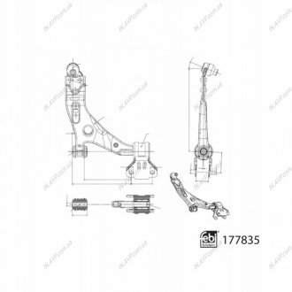 WAHACZ FORD P. TRANSIT CONNECT 1,0-1,6 13- PR BILSTEIN FEBI 177835 (фото 1)