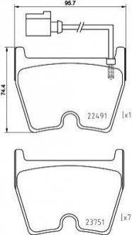 KLOCKI HAM. AUDI P. A3/Q3/TT 1,8-2,5 QUATTRO 13- Textar 2249101 (фото 1)