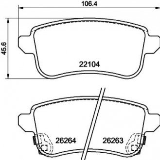 KLOCKI HAM. RENAULT T. CAPTUR/ZOE 0,9-1,3 19- Textar 2210401