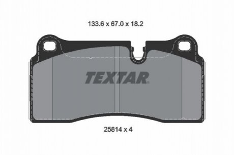 KLOCKI HAM. BMW T. 2 COUPE 3,0 15- Textar 2581401