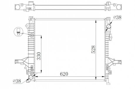 Радіатор NRF 550019