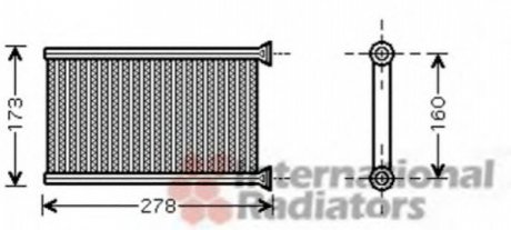 Радиатор обігрівача BMW 1/3 Ser 04- Van Wezel 06006342 (фото 1)