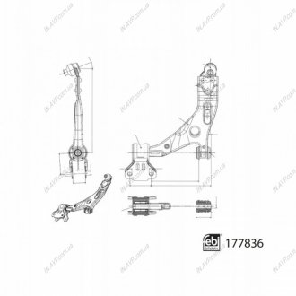 WAHACZ FORD P. TRANSIT CONNECT 1,0-1,6 13- LE BILSTEIN FEBI 177836 (фото 1)