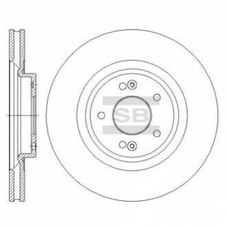 Диск тормозной SANGSIN HI-Q SD1091