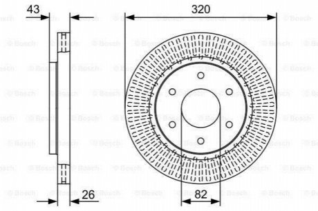 Гальмівний диск NISSAN/INFINITI Armada/Titan/QX56 \\F \\4,5-5,6 \\03>> BOSCH 0986479W45