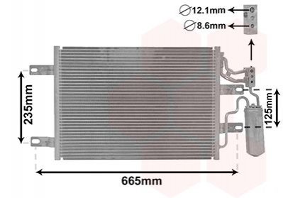 Радиатор кондиціонера Van Wezel 37015394 (фото 1)