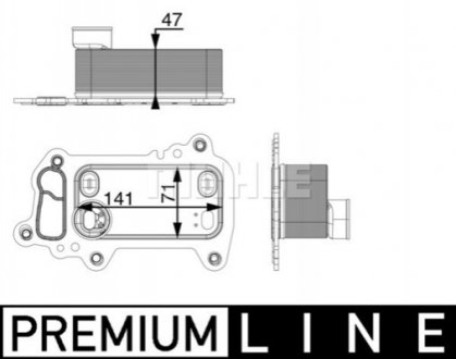 CHLODNICA OLEJU BEHR PREMIUM LINE / / BEHR MAHLE CLC79000P (фото 1)