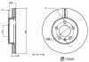 TARCZA HAMULC. VW POLO 17- PRZУD BILSTEIN FEBI 174450 (фото 2)